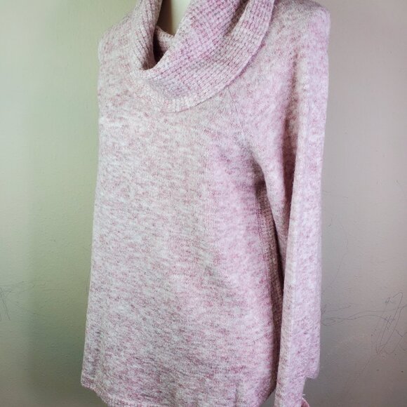 Style & Co. Womens Pink Blush Cowlneck Sweater PL - Picture 3 of 10